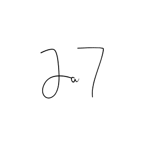 You should practise on your own different ways (Andilay-7BmLP) to write your name (Ja7) in signature. don't let someone else do it for you. Ja7 signature style 4 images and pictures png