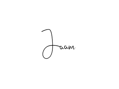 How to make Jaam name signature. Use Andilay-7BmLP style for creating short signs online. This is the latest handwritten sign. Jaam signature style 4 images and pictures png