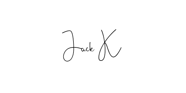 How to make Jack K name signature. Use Andilay-7BmLP style for creating short signs online. This is the latest handwritten sign. Jack K signature style 4 images and pictures png
