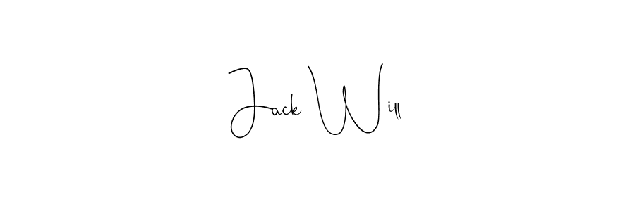 Use a signature maker to create a handwritten signature online. With this signature software, you can design (Andilay-7BmLP) your own signature for name Jack Will. Jack Will signature style 4 images and pictures png