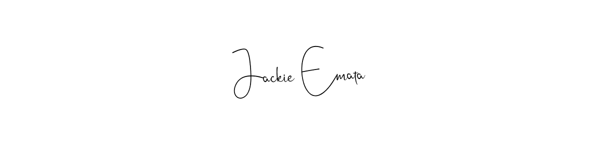Also You can easily find your signature by using the search form. We will create Jackie Emata name handwritten signature images for you free of cost using Andilay-7BmLP sign style. Jackie Emata signature style 4 images and pictures png