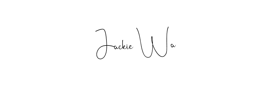 This is the best signature style for the Jackie Wa name. Also you like these signature font (Andilay-7BmLP). Mix name signature. Jackie Wa signature style 4 images and pictures png