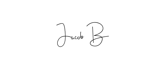 You should practise on your own different ways (Andilay-7BmLP) to write your name (Jacob B) in signature. don't let someone else do it for you. Jacob B signature style 4 images and pictures png