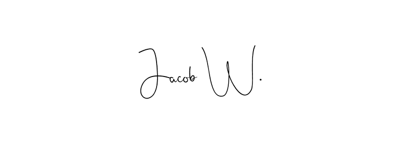 This is the best signature style for the Jacob W. name. Also you like these signature font (Andilay-7BmLP). Mix name signature. Jacob W. signature style 4 images and pictures png