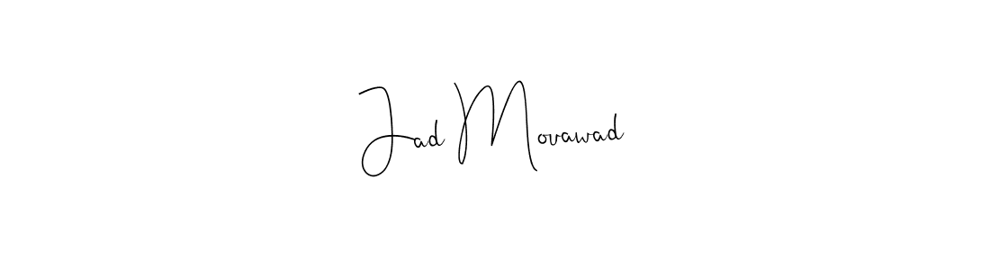 if you are searching for the best signature style for your name Jad Mouawad. so please give up your signature search. here we have designed multiple signature styles  using Andilay-7BmLP. Jad Mouawad signature style 4 images and pictures png