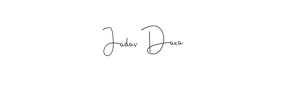 You can use this online signature creator to create a handwritten signature for the name Jadav Daxa. This is the best online autograph maker. Jadav Daxa signature style 4 images and pictures png