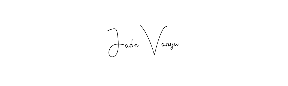 Here are the top 10 professional signature styles for the name Jade Vanya. These are the best autograph styles you can use for your name. Jade Vanya signature style 4 images and pictures png