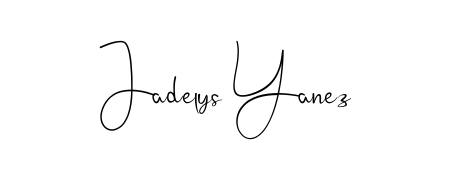 Create a personalized artistic stamp with Jadelys Yanez in Andilay-7BmLP font. Perfect for visual artists, designers, and influencers. Jadelys Yanez signature style 4 images and pictures png