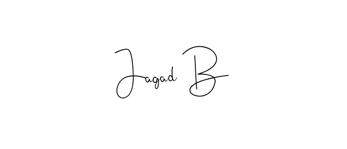 How to make Jagad B signature? Andilay-7BmLP is a professional autograph style. Create handwritten signature for Jagad B name. Jagad B signature style 4 images and pictures png