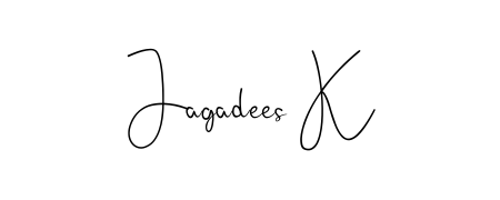 Similarly Andilay-7BmLP is the best handwritten signature design. Signature creator online. You can use it as an online autograph creator for name Jagadees K. Jagadees K signature style 4 images and pictures png