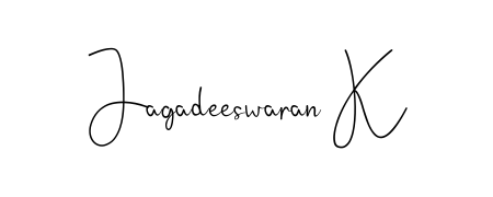 Get an exclusive digital autograph for Jagadeeswaran K. The Andilay-7BmLP typeface captures the charm of real penmanship on paper. Jagadeeswaran K signature style 4 images and pictures png