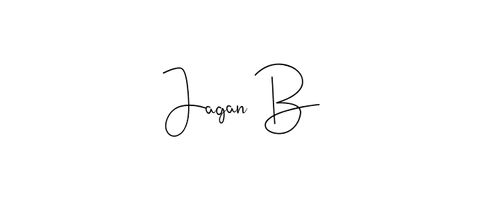 Design your own signature with our free online signature maker. With this signature software, you can create a handwritten (Andilay-7BmLP) signature for name Jagan B. Jagan B signature style 4 images and pictures png