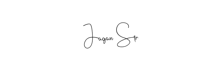 Make a beautiful signature design for name Jagan Str. With this signature (Andilay-7BmLP) style, you can create a handwritten signature for free. Jagan Str signature style 4 images and pictures png