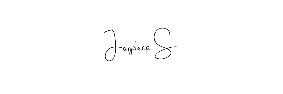 if you are searching for the best signature style for your name Jagdeep S. so please give up your signature search. here we have designed multiple signature styles  using Andilay-7BmLP. Jagdeep S signature style 4 images and pictures png