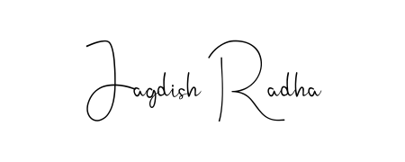 Create your official email sign-off with Jagdish Radha name in Andilay-7BmLP style. Crisp, clean, and perfectly legible across all screens. Jagdish Radha signature style 4 images and pictures png