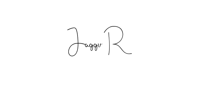 Andilay-7BmLP is a professional signature style that is perfect for those who want to add a touch of class to their signature. It is also a great choice for those who want to make their signature more unique. Get Jaggu R name to fancy signature for free. Jaggu R signature style 4 images and pictures png