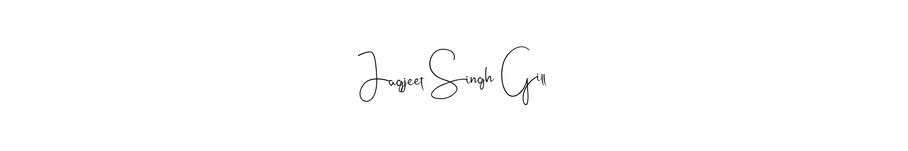 Make a beautiful signature design for name Jagjeet Singh Gill. With this signature (Andilay-7BmLP) style, you can create a handwritten signature for free. Jagjeet Singh Gill signature style 4 images and pictures png