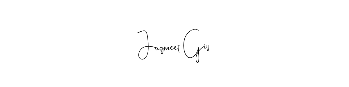 How to make Jagmeet Gill signature? Andilay-7BmLP is a professional autograph style. Create handwritten signature for Jagmeet Gill name. Jagmeet Gill signature style 4 images and pictures png