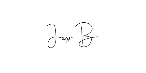 Design your own signature with our free online signature maker. With this signature software, you can create a handwritten (Andilay-7BmLP) signature for name Jagu B. Jagu B signature style 4 images and pictures png