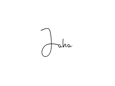 if you are searching for the best signature style for your name Jaha. so please give up your signature search. here we have designed multiple signature styles  using Andilay-7BmLP. Jaha signature style 4 images and pictures png