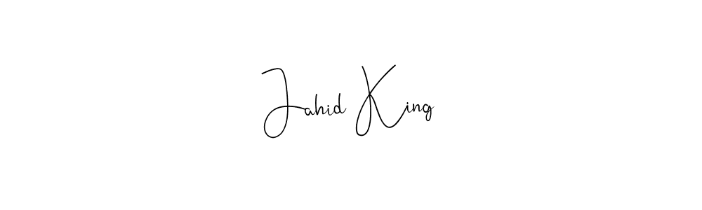 Make a beautiful signature design for name Jahid King. With this signature (Andilay-7BmLP) style, you can create a handwritten signature for free. Jahid King signature style 4 images and pictures png