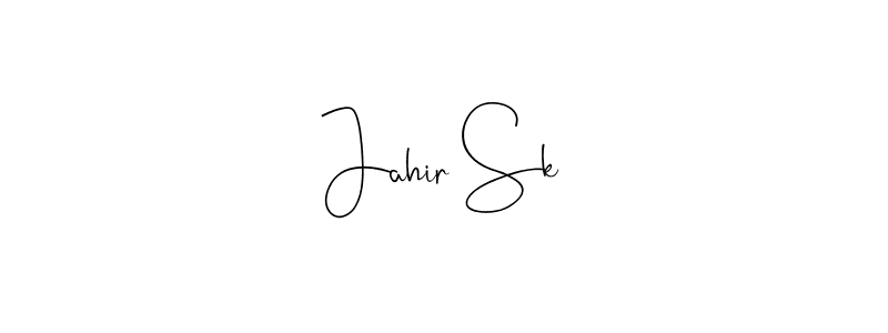 if you are searching for the best signature style for your name Jahir Sk. so please give up your signature search. here we have designed multiple signature styles  using Andilay-7BmLP. Jahir Sk signature style 4 images and pictures png