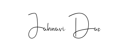 How to make Jahnavi Das name signature. Use Andilay-7BmLP style for creating short signs online. This is the latest handwritten sign. Jahnavi Das signature style 4 images and pictures png