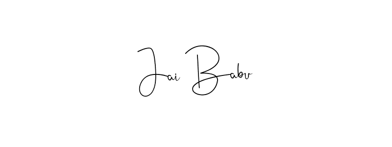 if you are searching for the best signature style for your name Jai Babu. so please give up your signature search. here we have designed multiple signature styles  using Andilay-7BmLP. Jai Babu signature style 4 images and pictures png