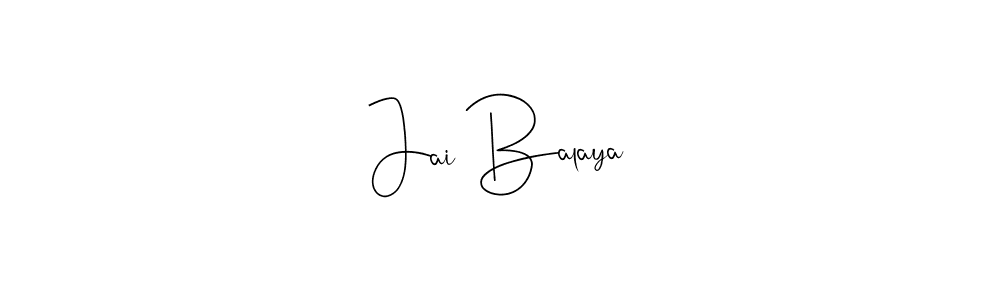 Andilay-7BmLP is a professional signature style that is perfect for those who want to add a touch of class to their signature. It is also a great choice for those who want to make their signature more unique. Get Jai Balaya name to fancy signature for free. Jai Balaya signature style 4 images and pictures png