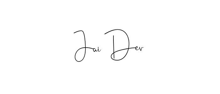 It looks lik you need a new signature style for name Jai Dev. Design unique handwritten (Andilay-7BmLP) signature with our free signature maker in just a few clicks. Jai Dev signature style 4 images and pictures png