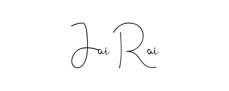 Discover how Jai Rai looks in an executive cursive font (Andilay-7BmLP). Perfect for legal documents, invoices, and certificates. Jai Rai signature style 4 images and pictures png