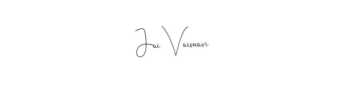 Make a beautiful signature design for name Jai Vaisnavi. With this signature (Andilay-7BmLP) style, you can create a handwritten signature for free. Jai Vaisnavi signature style 4 images and pictures png