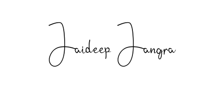 Achieve flawless digital penmanship with Jaideep Jangra name in Andilay-7BmLP font. The perfect tool for creating online signatures. Jaideep Jangra signature style 4 images and pictures png