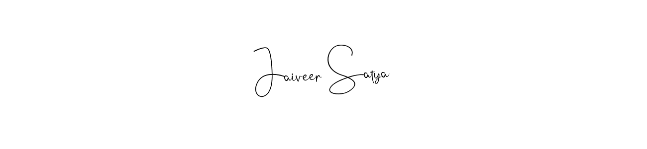 It looks lik you need a new signature style for name Jaiveer Satya. Design unique handwritten (Andilay-7BmLP) signature with our free signature maker in just a few clicks. Jaiveer Satya signature style 4 images and pictures png