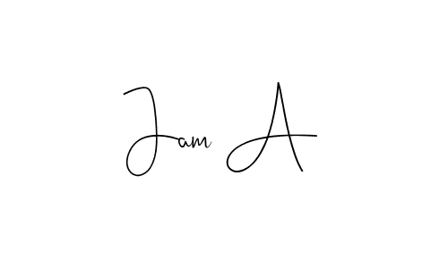 You can use this online signature creator to create a handwritten signature for the name Jam A. This is the best online autograph maker. Jam A signature style 4 images and pictures png