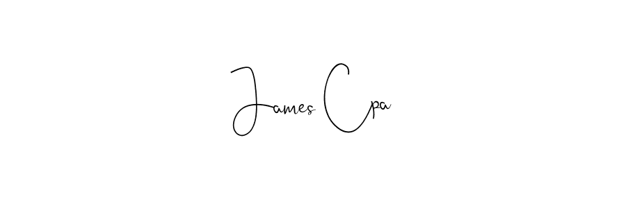 Create a beautiful signature design for name James Cpa. With this signature (Andilay-7BmLP) fonts, you can make a handwritten signature for free. James Cpa signature style 4 images and pictures png