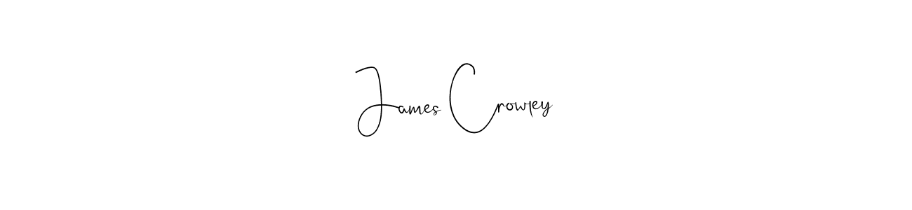 The best way (Andilay-7BmLP) to make a short signature is to pick only two or three words in your name. The name James Crowley include a total of six letters. For converting this name. James Crowley signature style 4 images and pictures png