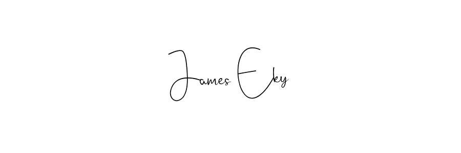 The best way (Andilay-7BmLP) to make a short signature is to pick only two or three words in your name. The name James Eky include a total of six letters. For converting this name. James Eky signature style 4 images and pictures png