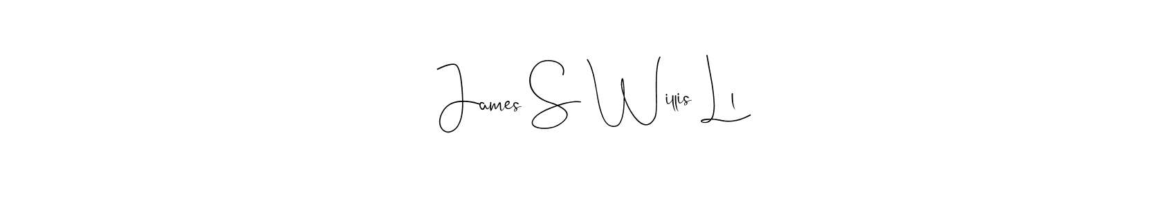 Andilay-7BmLP is a professional signature style that is perfect for those who want to add a touch of class to their signature. It is also a great choice for those who want to make their signature more unique. Get James S Willis Ll name to fancy signature for free. James S Willis Ll signature style 4 images and pictures png