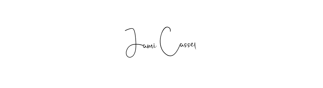 Andilay-7BmLP is a professional signature style that is perfect for those who want to add a touch of class to their signature. It is also a great choice for those who want to make their signature more unique. Get Jami Cassel name to fancy signature for free. Jami Cassel signature style 4 images and pictures png