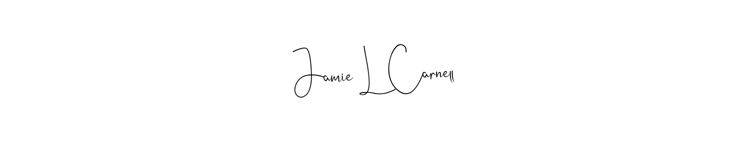 Here are the top 10 professional signature styles for the name Jamie L Carnell. These are the best autograph styles you can use for your name. Jamie L Carnell signature style 4 images and pictures png