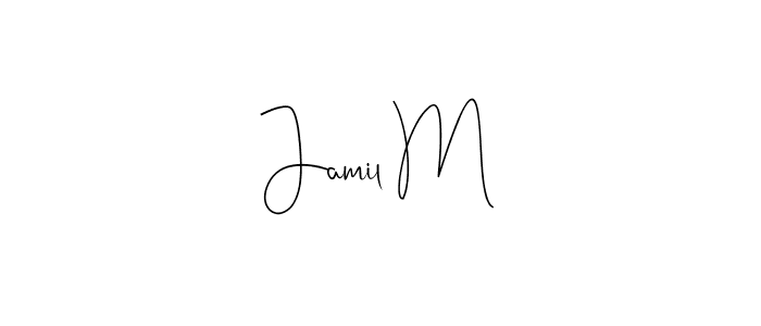 Once you've used our free online signature maker to create your best signature Andilay-7BmLP style, it's time to enjoy all of the benefits that Jamil M name signing documents. Jamil M signature style 4 images and pictures png