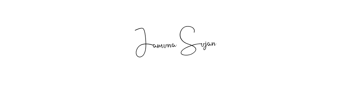 Make a short Jamuna Sujan signature style. Manage your documents anywhere anytime using Andilay-7BmLP. Create and add eSignatures, submit forms, share and send files easily. Jamuna Sujan signature style 4 images and pictures png