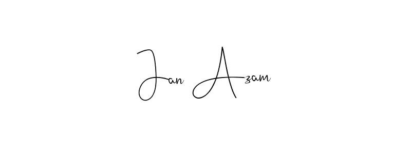 Use a signature maker to create a handwritten signature online. With this signature software, you can design (Andilay-7BmLP) your own signature for name Jan Azam. Jan Azam signature style 4 images and pictures png