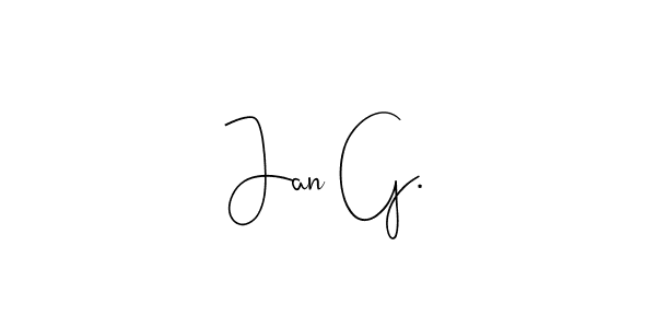 Jan G. stylish signature style. Best Handwritten Sign (Andilay-7BmLP) for my name. Handwritten Signature Collection Ideas for my name Jan G.. Jan G. signature style 4 images and pictures png