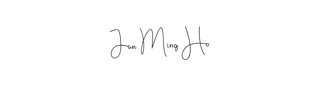 Andilay-7BmLP is a professional signature style that is perfect for those who want to add a touch of class to their signature. It is also a great choice for those who want to make their signature more unique. Get Jan Ming Ho name to fancy signature for free. Jan Ming Ho signature style 4 images and pictures png