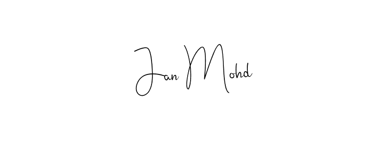 Also we have Jan Mohd name is the best signature style. Create professional handwritten signature collection using Andilay-7BmLP autograph style. Jan Mohd signature style 4 images and pictures png