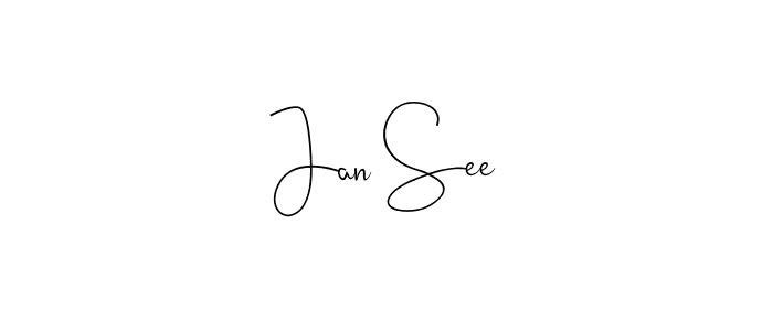 Make a short Jan See signature style. Manage your documents anywhere anytime using Andilay-7BmLP. Create and add eSignatures, submit forms, share and send files easily. Jan See signature style 4 images and pictures png