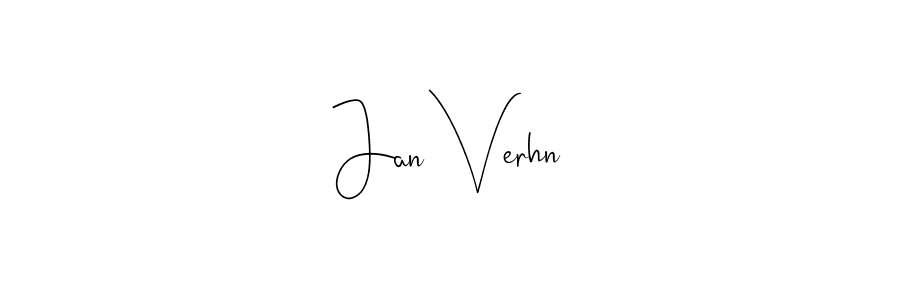 How to make Jan Verhn signature? Andilay-7BmLP is a professional autograph style. Create handwritten signature for Jan Verhn name. Jan Verhn signature style 4 images and pictures png