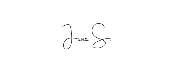 You can use this online signature creator to create a handwritten signature for the name Jana S.. This is the best online autograph maker. Jana S. signature style 4 images and pictures png